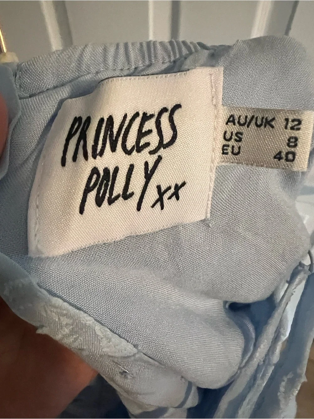 Princess Polly Empress of Love Mini Dress in Blue floral - Picture 5 of 5